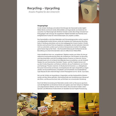 Recycling – Upcycling Inhaltsseite